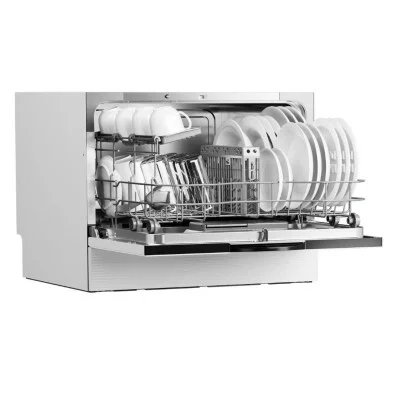 Midea Counter Top Dishwasher with 7 Programs 6 Settings - White